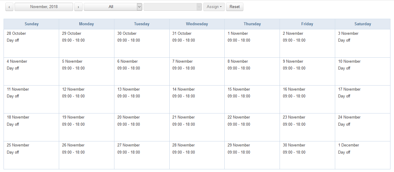 Calendar Staffcop Enterprise 5 2 documentation